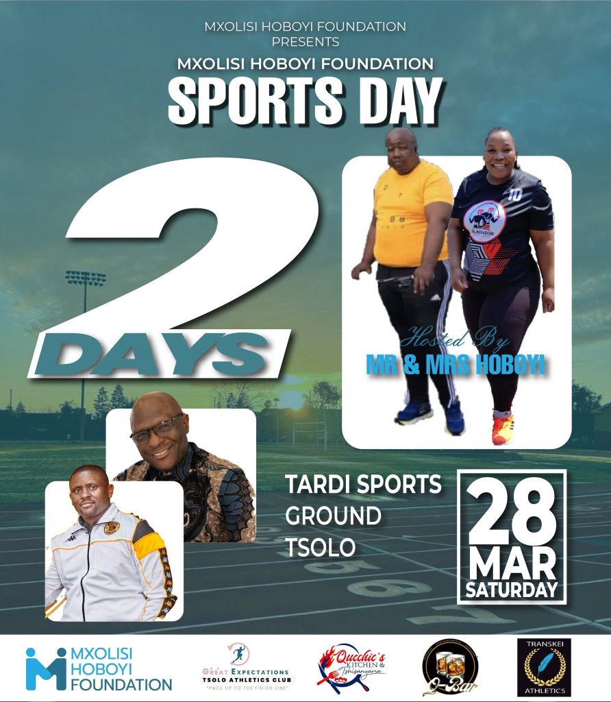 The countdown is on for the Mxolisi Hoboyi Foundation Sports Day! 